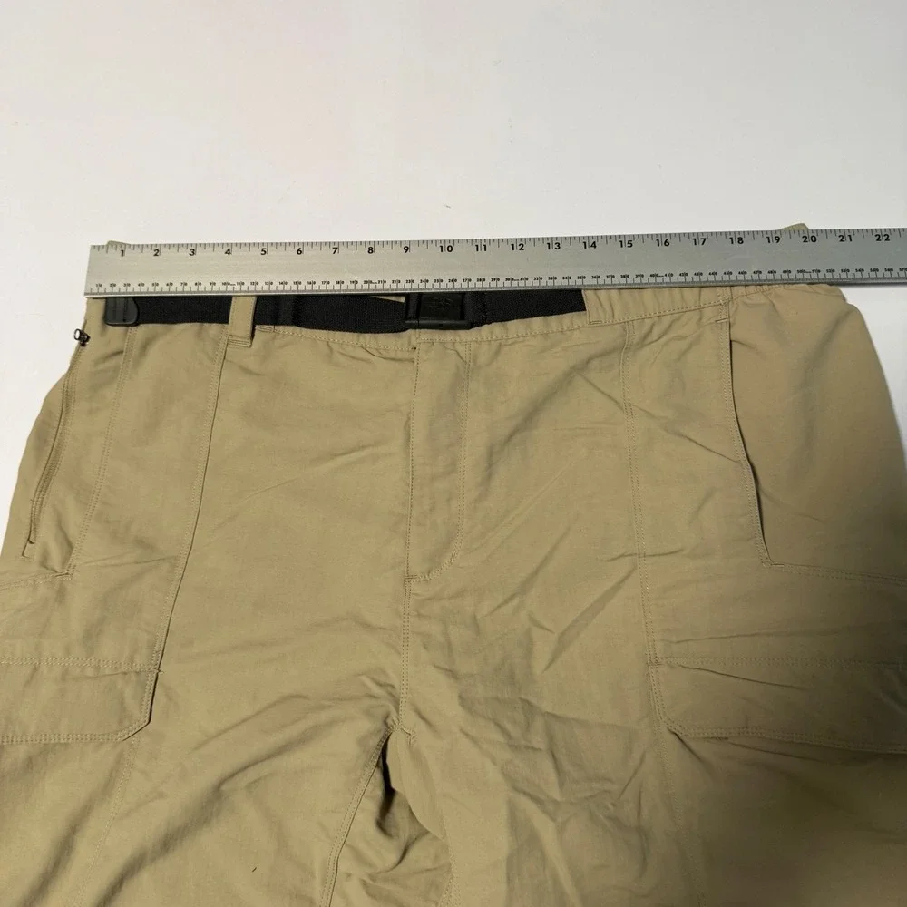 The North Face Mens Horizon Cargo Shorts Khaki‎ Tan Nylon Hiking Belted XXL